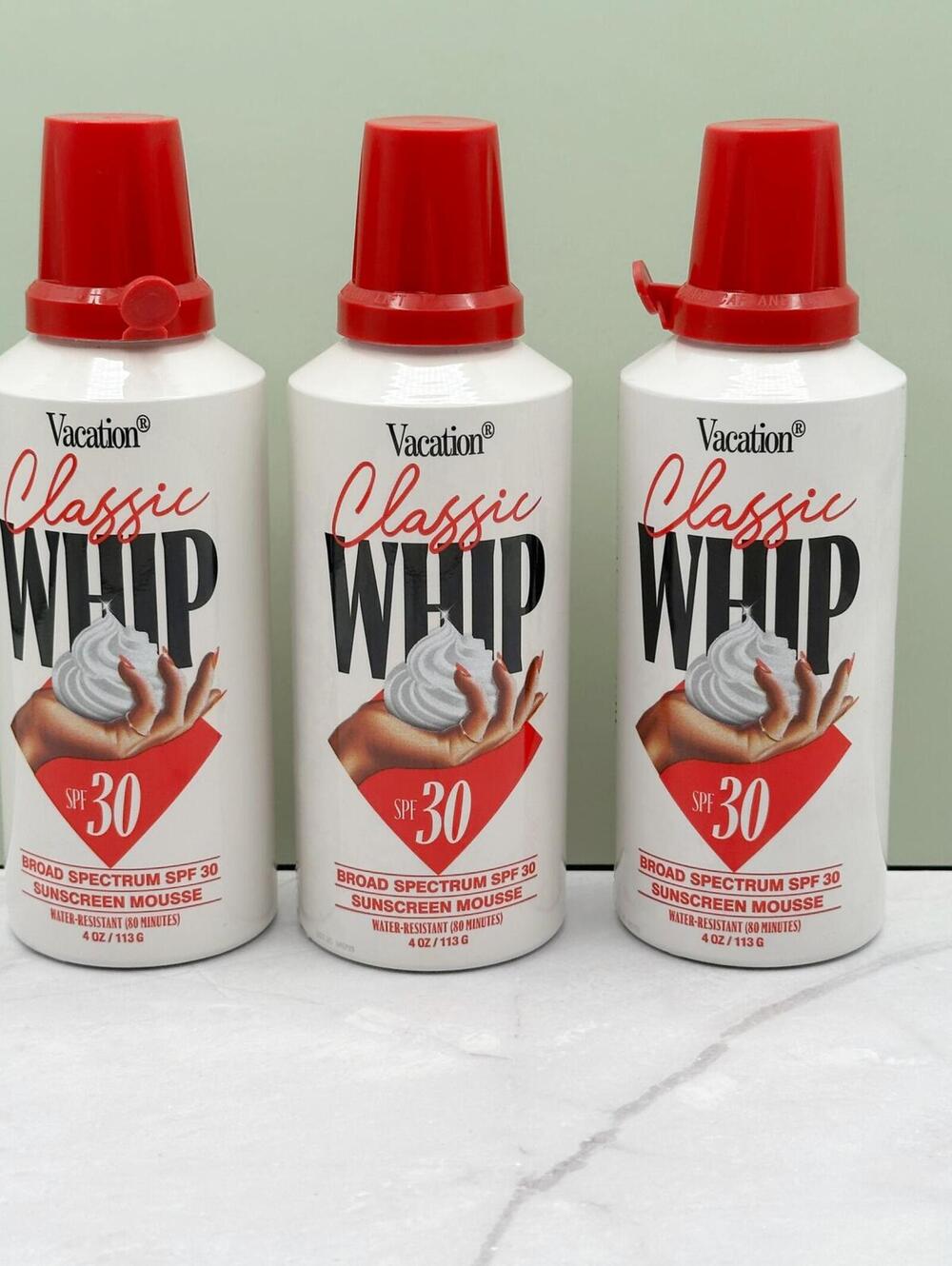 Vacation Classic Whip SPF 30 Sunscreen  3-PACK